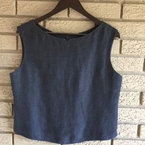 Linen summer vest
